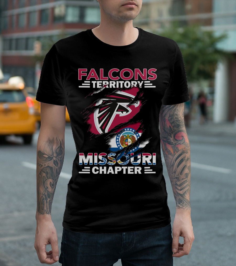 Falcons Territory Missouri Chapter Logo With State T-Shirt