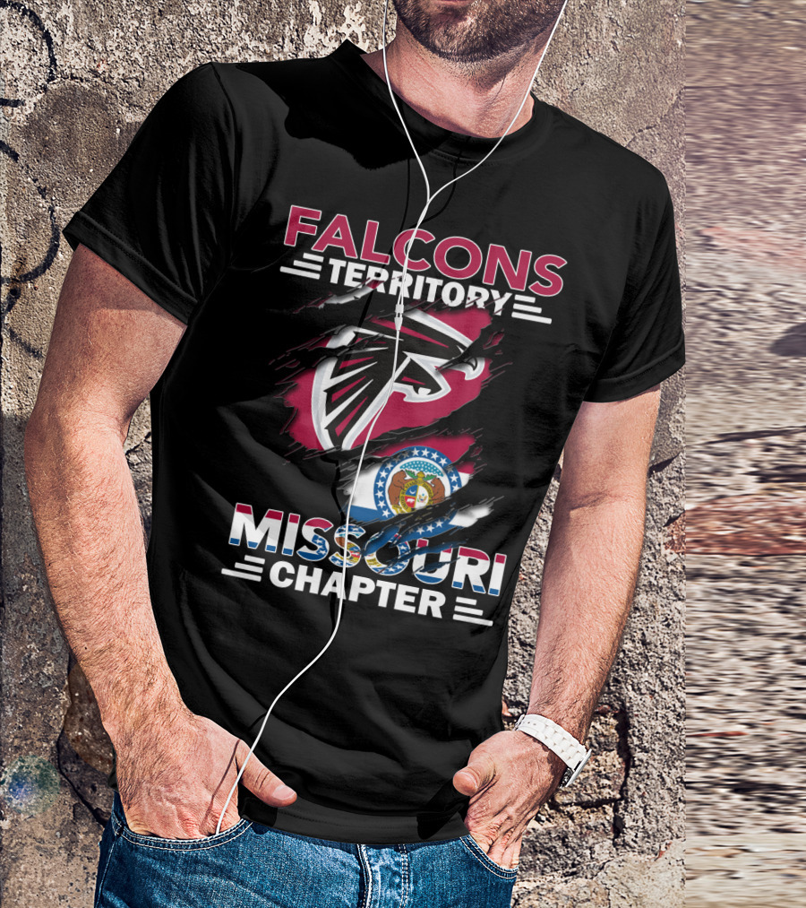 Falcons Territory Missouri Chapter Logo With State T-Shirt