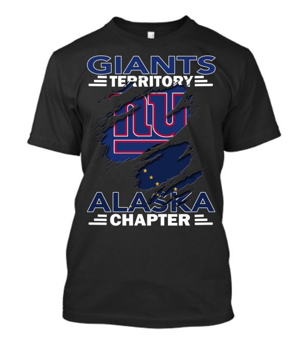 Giants Territory Alaska Chapter New York Football Fan Club T-Shirt