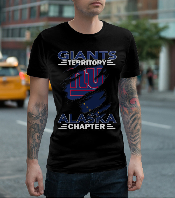 Giants Territory Alaska Chapter New York Football Fan Club T-Shirt