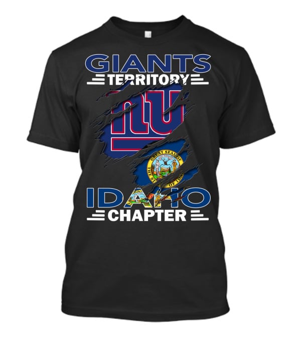 Idaho Chapter Giants Territory New York Giants State Seal T-Shirt