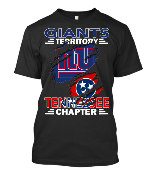 Giants Territory Tennessee Chapter NY Giants Tennessee Flag T-Shirt