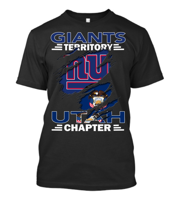 GIANTS TERRITORY UTAH CHAPTER New York Symbol With Utah State Emblem T-Shirt