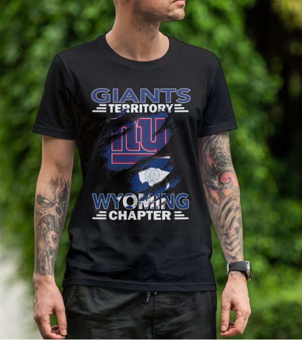Wyoming Chapter Giants Territory NY Logo And State Seal Elements T-Shirt
