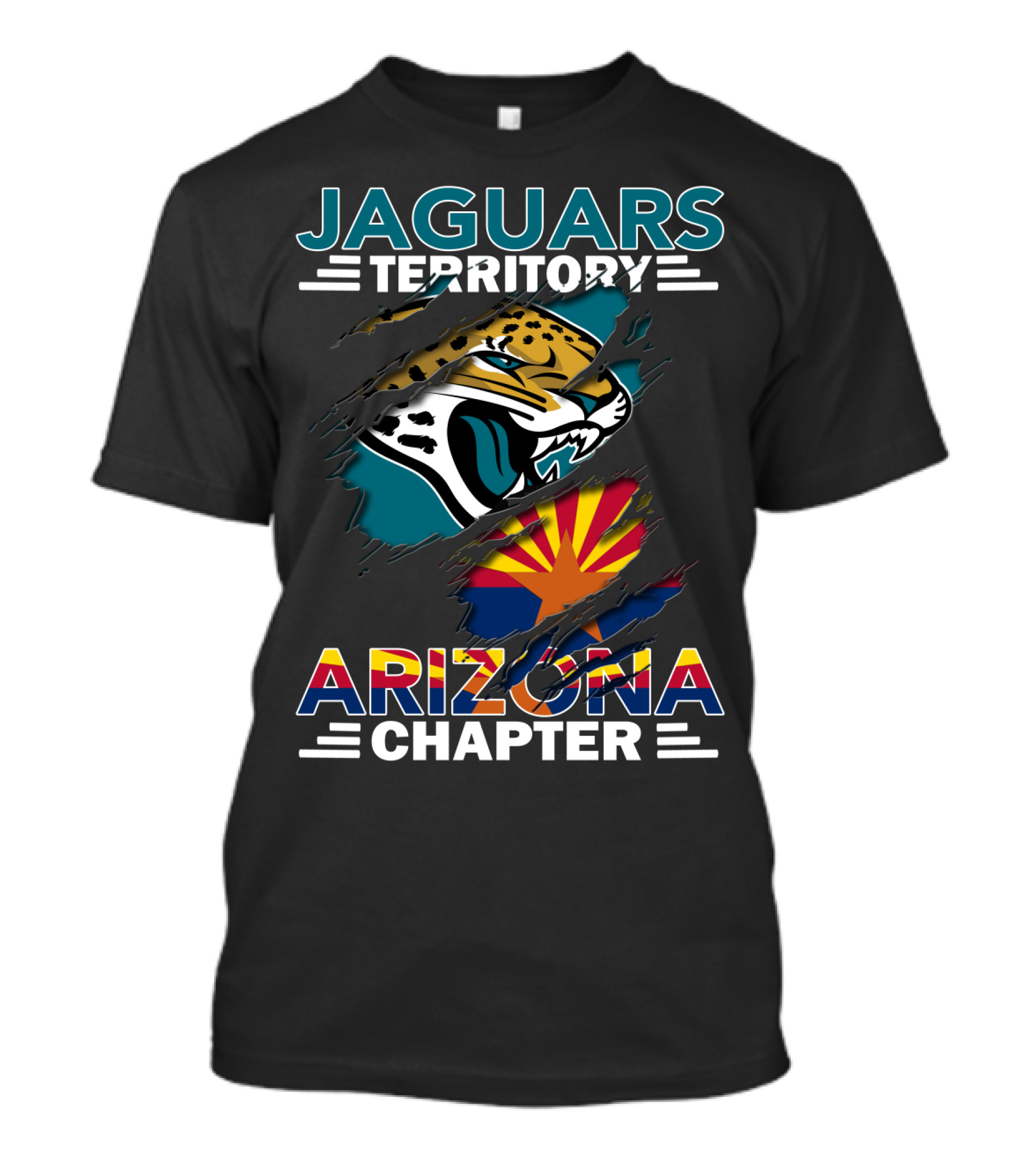 Jaguars Territory Arizona Chapter Sunburst T-Shirt