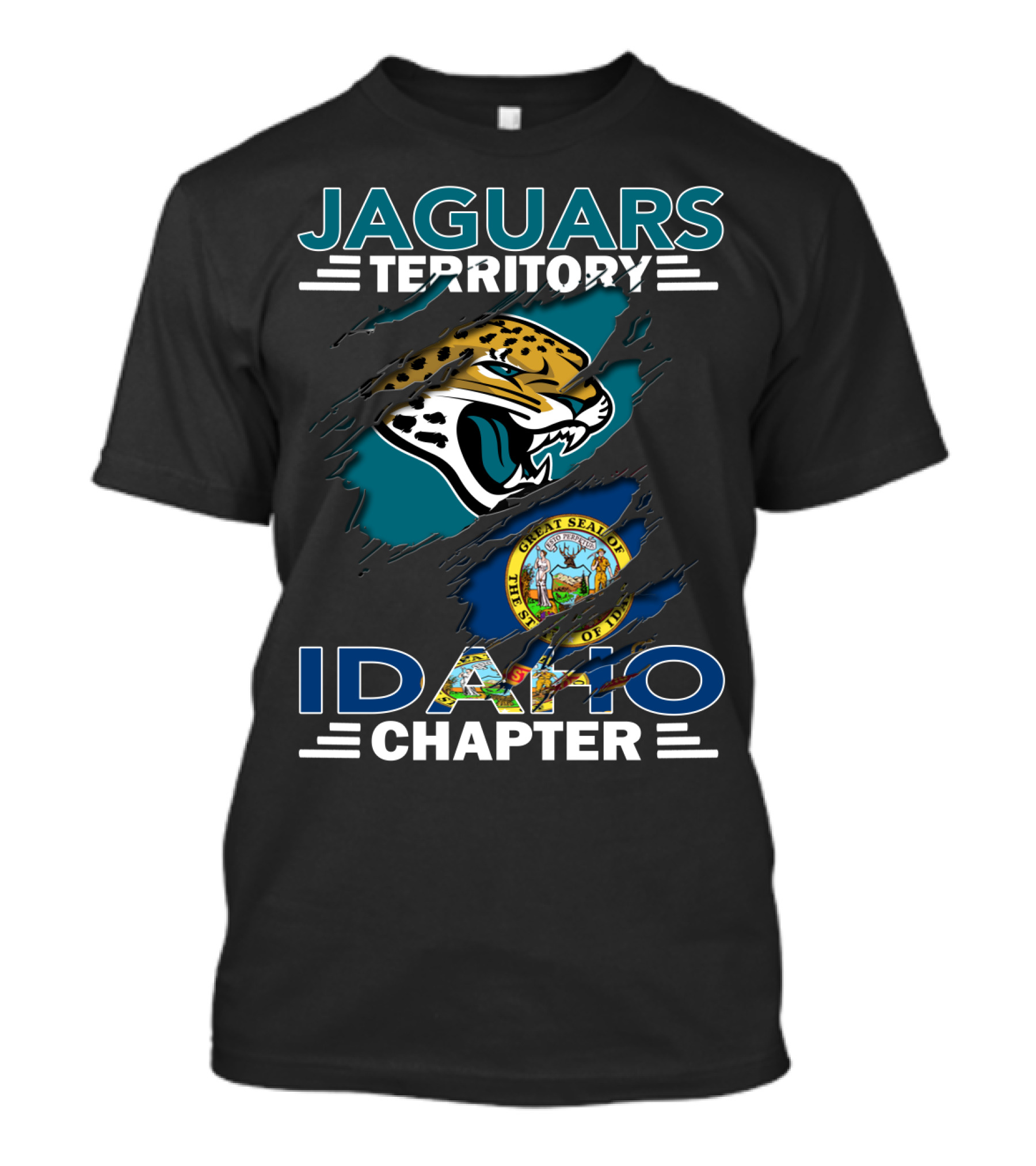 Jaguars Territory Idaho Chapter Great Seal Of Idaho T-Shirt