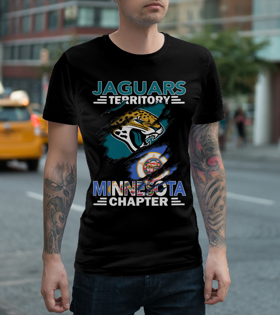 Jaguars Territory Minnesota Chapter Football Fan Club Logo State Pride T-Shirt