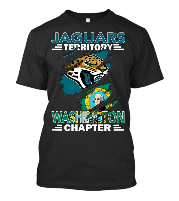 Jaguars Territory Washington Chapter State Seal Emblem T-Shirt