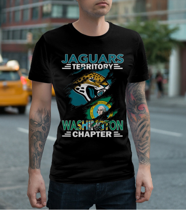 Jaguars Territory Washington Chapter State Seal Emblem T-Shirt