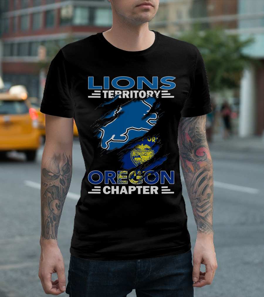 Lions Territory Oregon Chapter State Flag T-Shirt