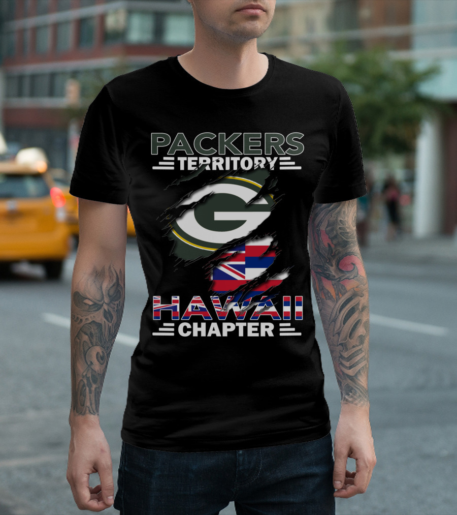 Packers Territory Hawaii Chapter Green Bay Football Fan T-Shirt