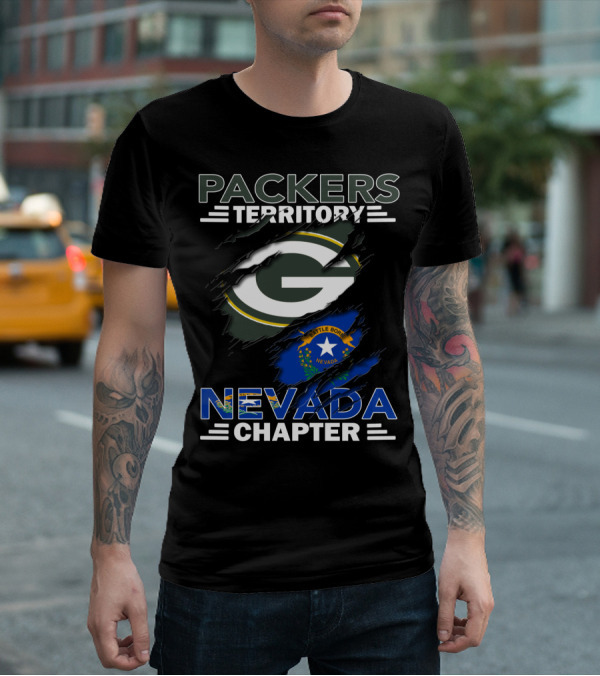 Packers Territory Green Bay G Nevada Chapter Battle Born T-Shirt