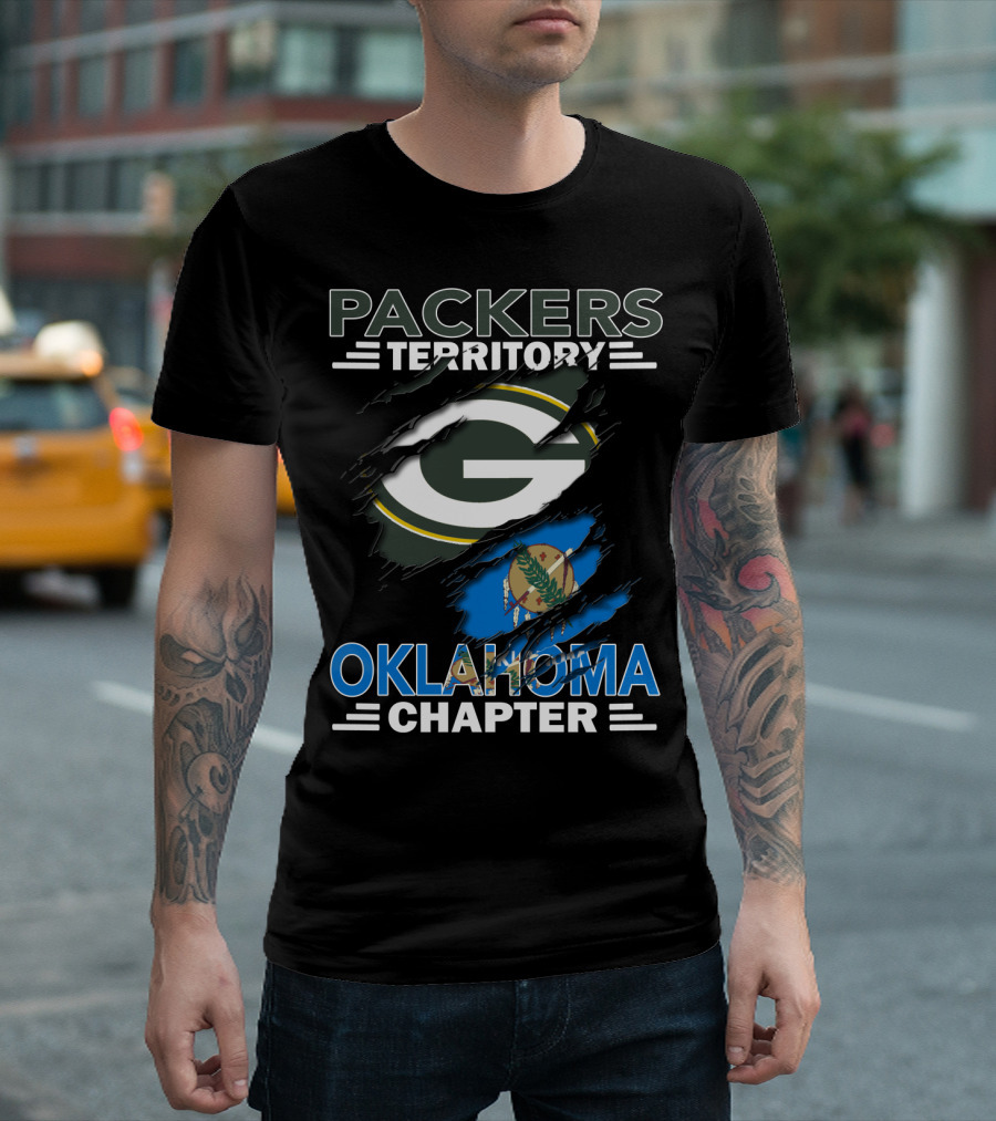Packers Territory Oklahoma Chapter Green And Blue T-Shirt