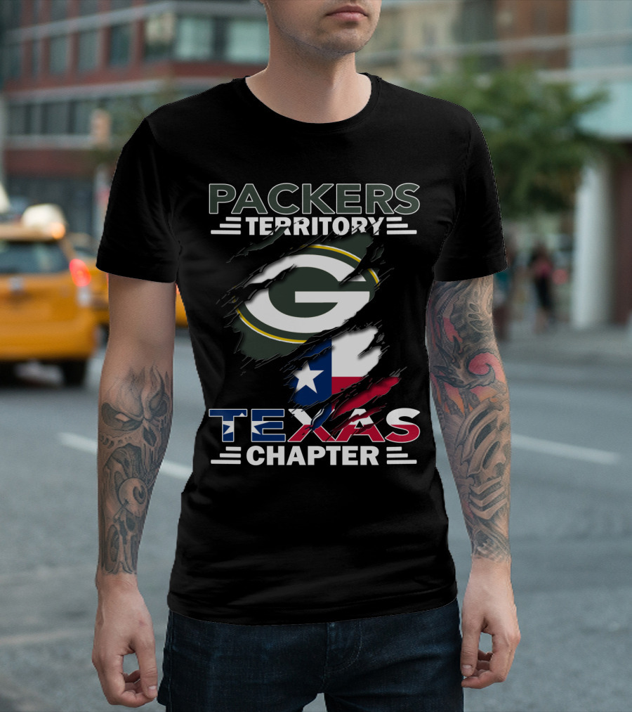 Packers Territory Texas Chapter Green Bay Icon and Lone Star T-Shirt