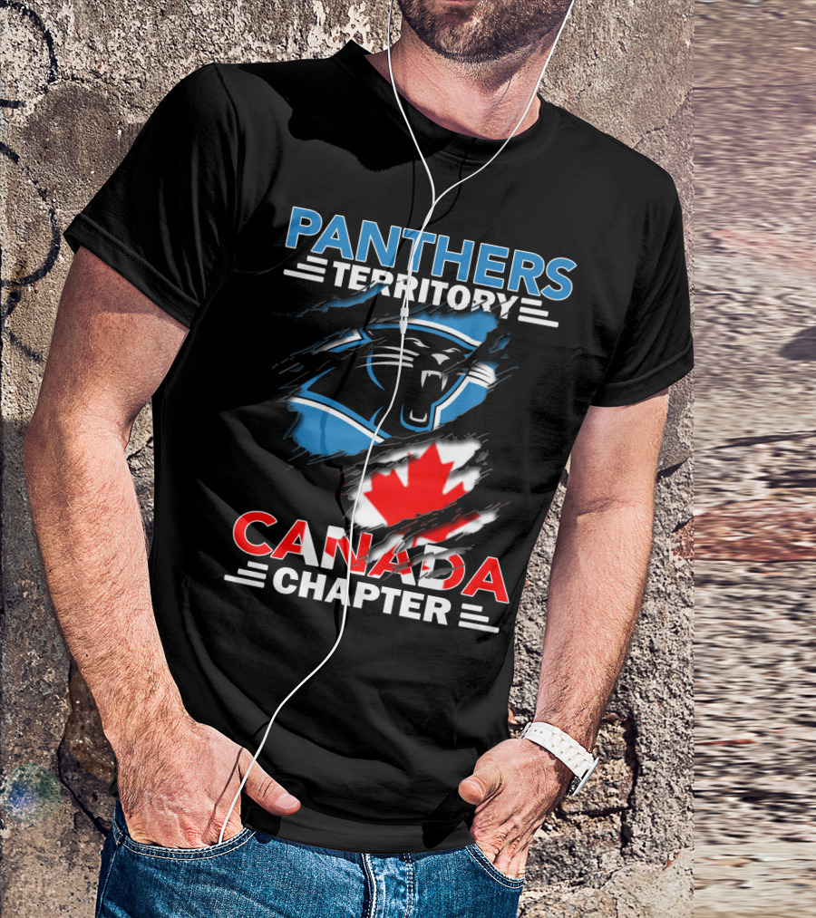 Panthers Territory Canada Chapter Canadian Flag Logo Integration T-Shirt