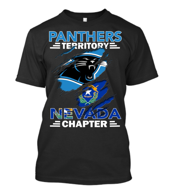 Panthers Territory Nevada Chapter Logo With Nevada State Flag T-Shirt