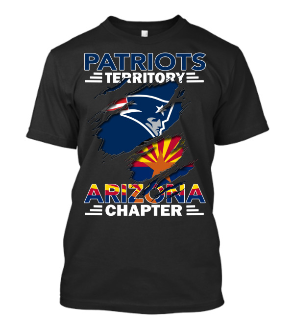 Patriots Territory Arizona Chapter Logo New England Patriots Fan Club T-Shirt