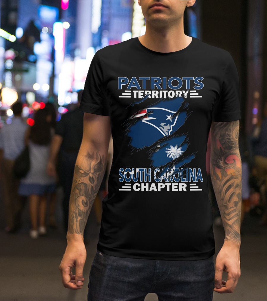 Patriots Territory South Carolina Chapter Pullover With Iconic Team Logo And State Flag Elements T-Shirt