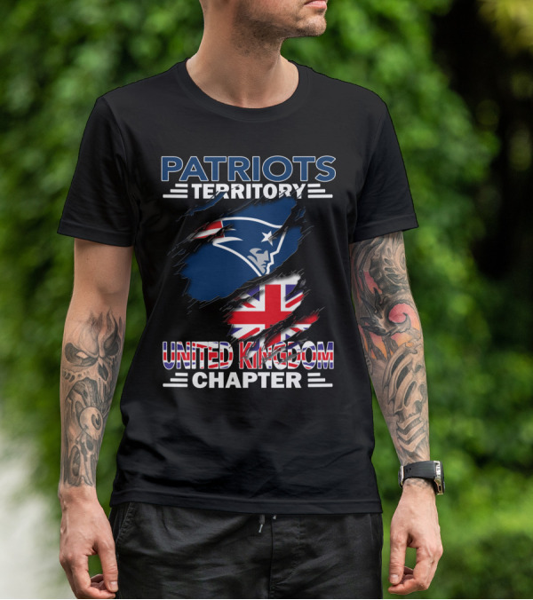 Patriots Territory United Kingdom Chapter Patriots Logo Union Jack T-Shirt