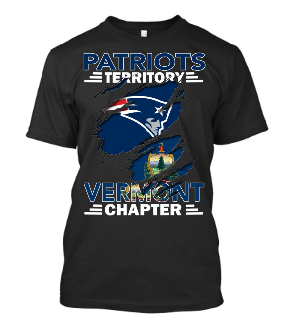 Patriots Territory Vermont Chapter New England Football Fan Community T-Shirt