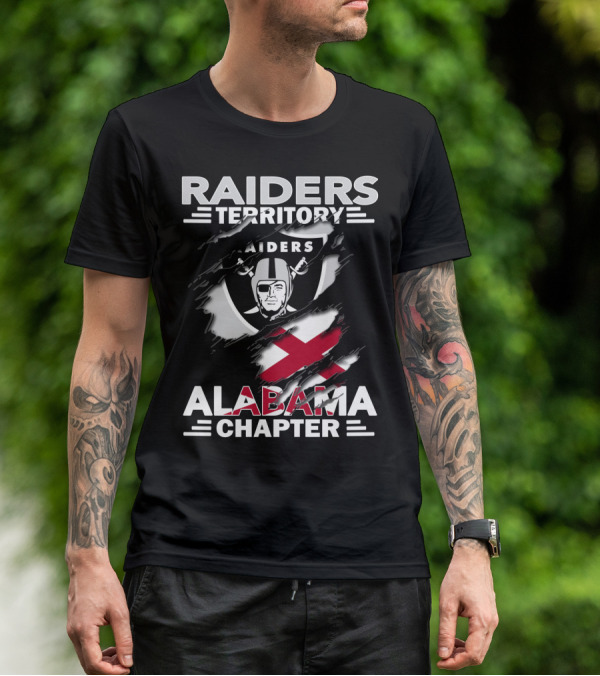 RAIDERS TERRITORY ALABAMA CHAPTER NFL FOOTBALL FAN GEAR T-Shirt