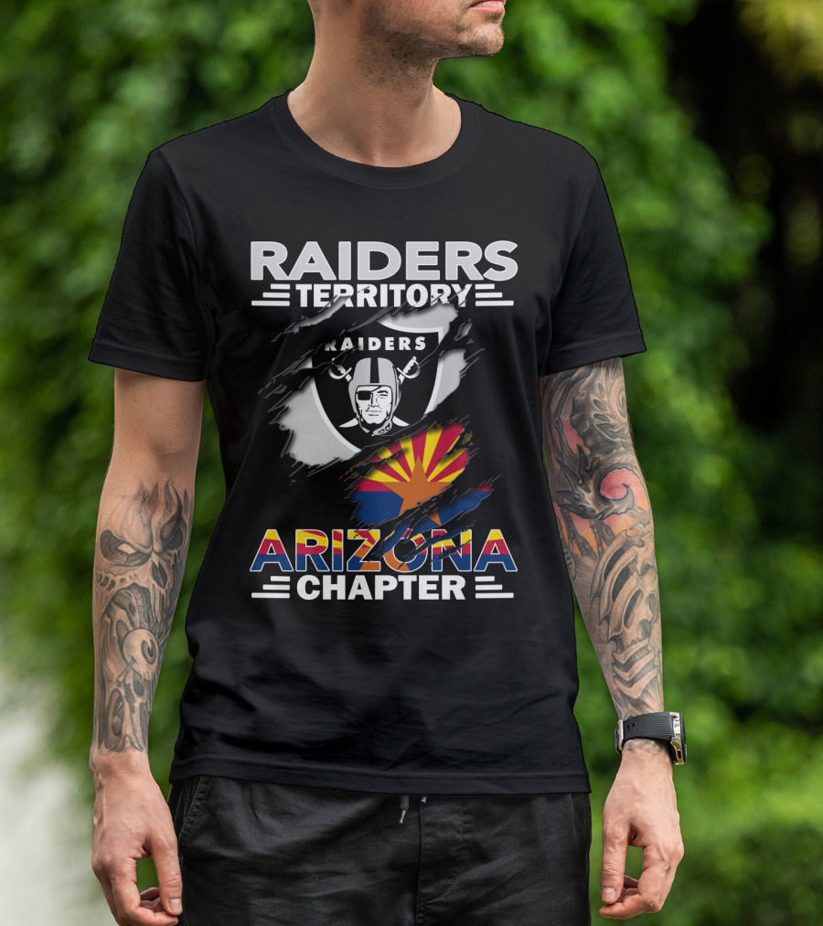 Raiders Territory Arizona Chapter Shield State Flag T-Shirt