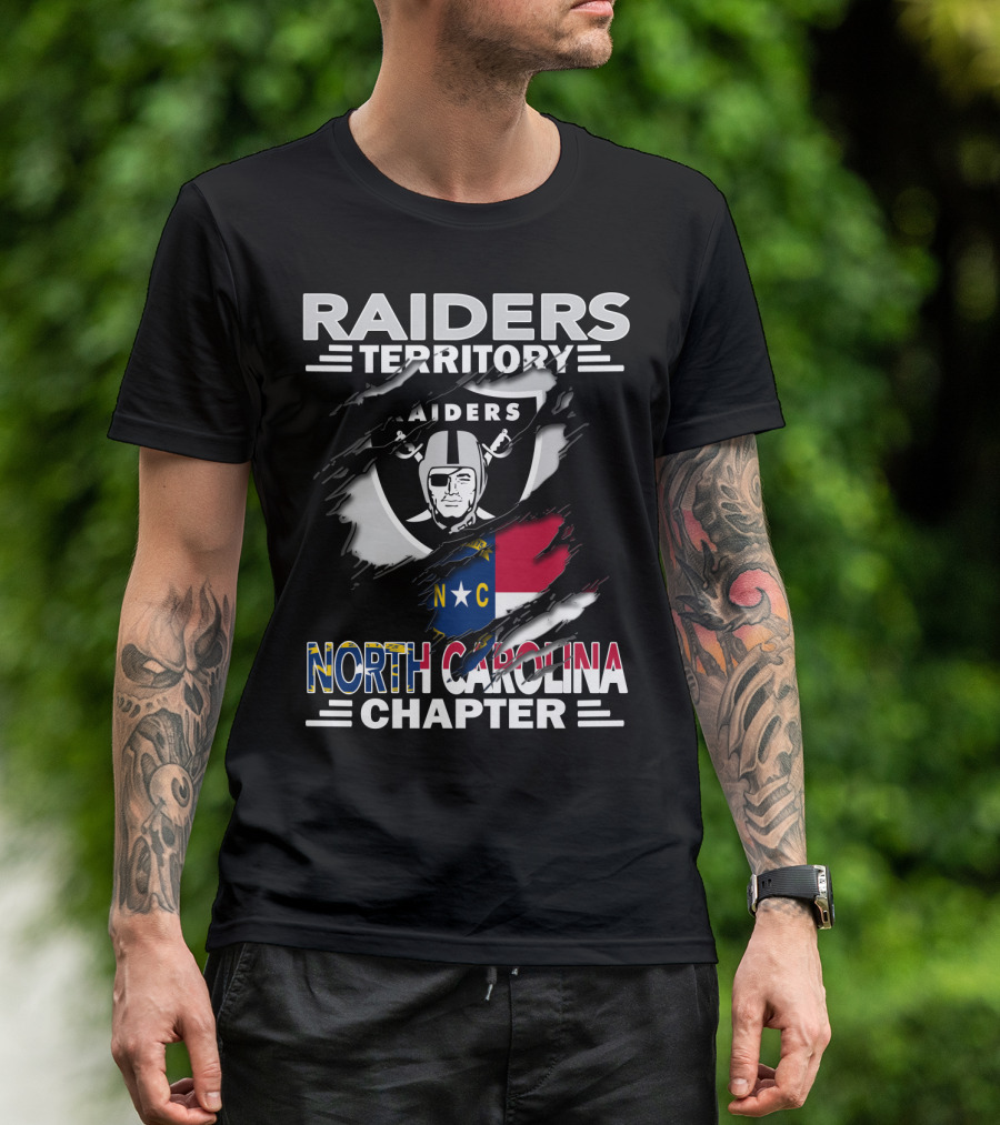 Raiders Territory North Carolina Chapter Flag T-Shirt