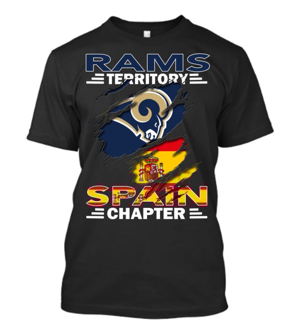 Rams Territory Spain Chapter Flag Crest T-Shirt