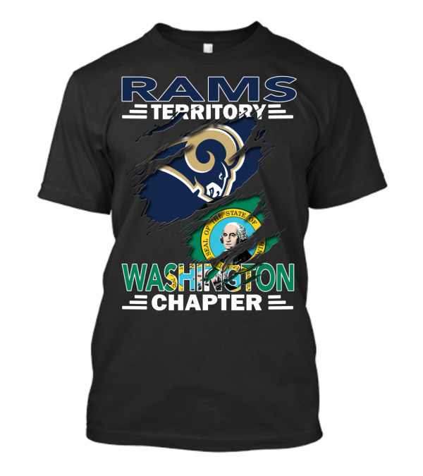 Rams Territory Washington Chapter Seal Of The State Of Washington And Rams T-Shirt