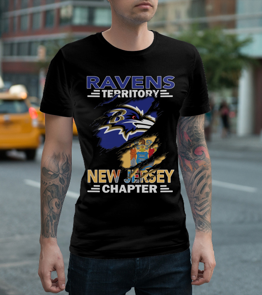 Ravens Territory New Jersey Chapter NFL Fan Community Cleaved T-Shirt