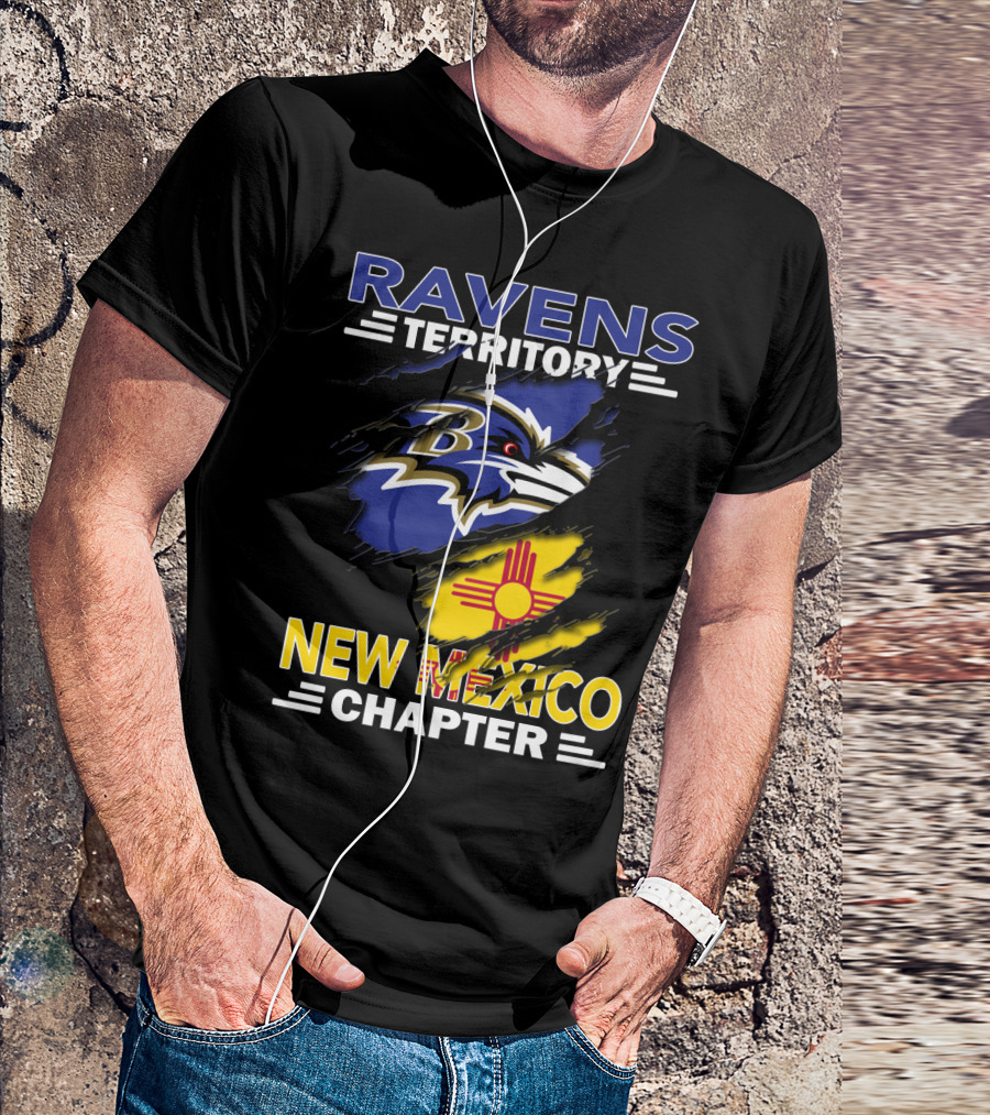 Ravens Territory New Mexico Chapter Baltimore Ravens Fan Club T-Shirt
