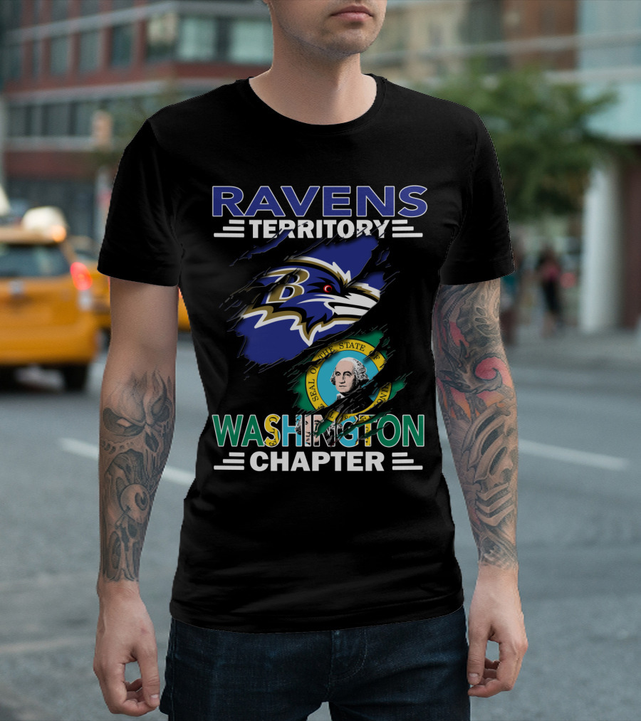 Ravens Territory Washington Chapter Seal of the State of Washington T-Shirt