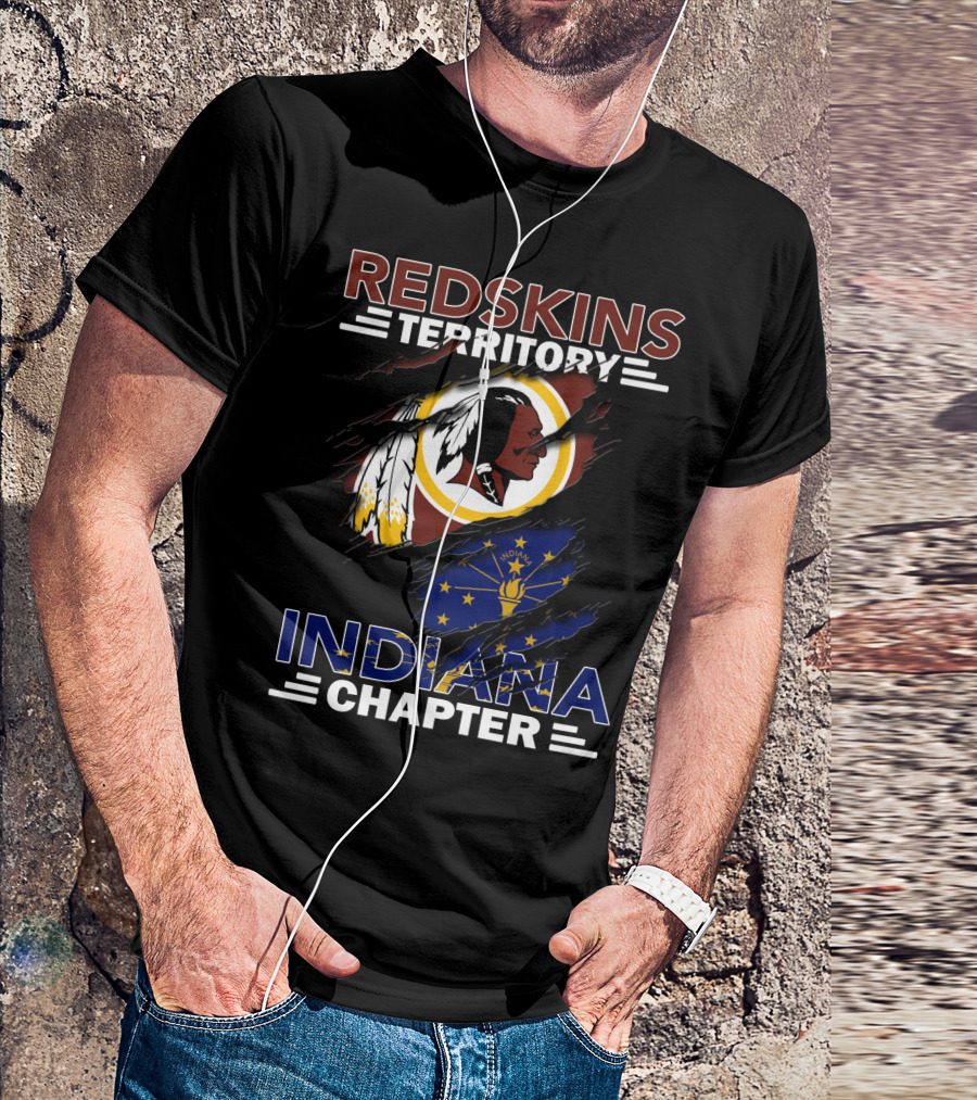 Redskins Territory Indiana Chapter Nfl Fan Community Banner T-Shirt