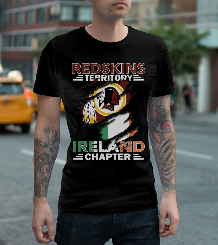 Redskins Territory Ireland Chapter Flag Symbolism T-Shirt