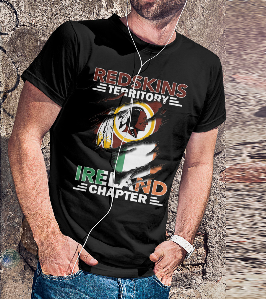Redskins Territory Ireland Chapter Flag Symbolism T-Shirt