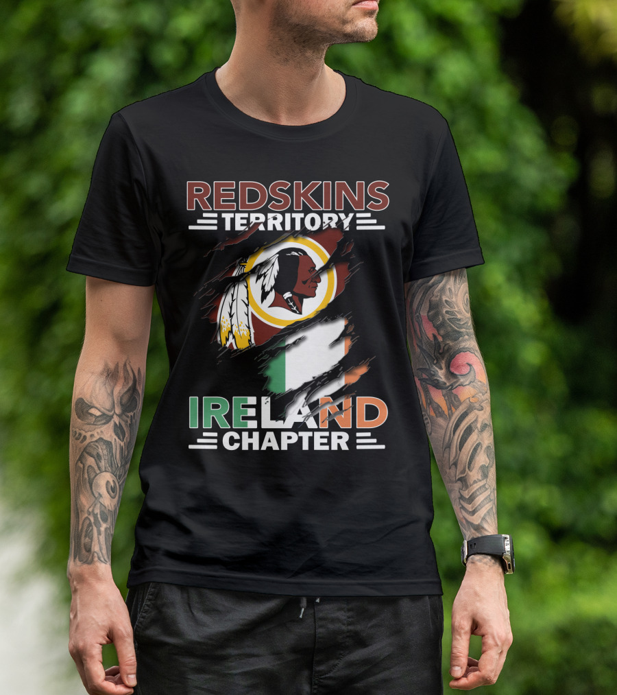 Redskins Territory Ireland Chapter Flag Symbolism T-Shirt