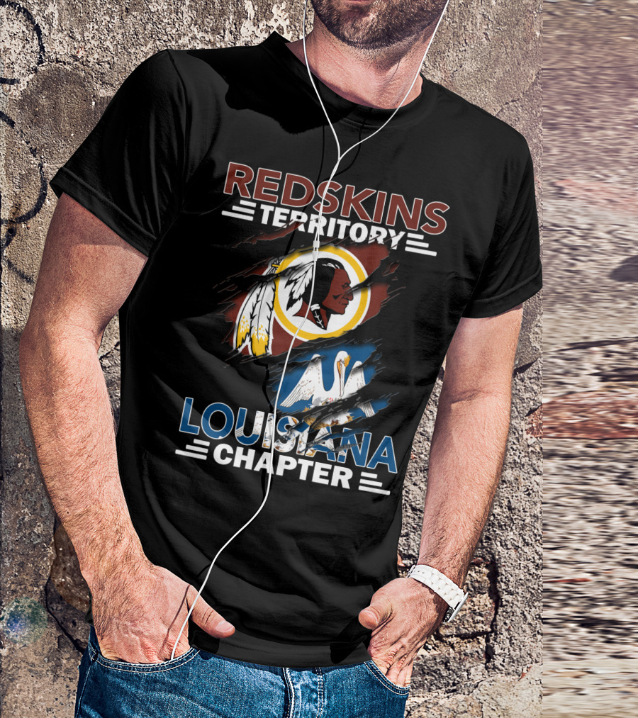 Redskins Territory Louisiana Chapter State Pride T-Shirt