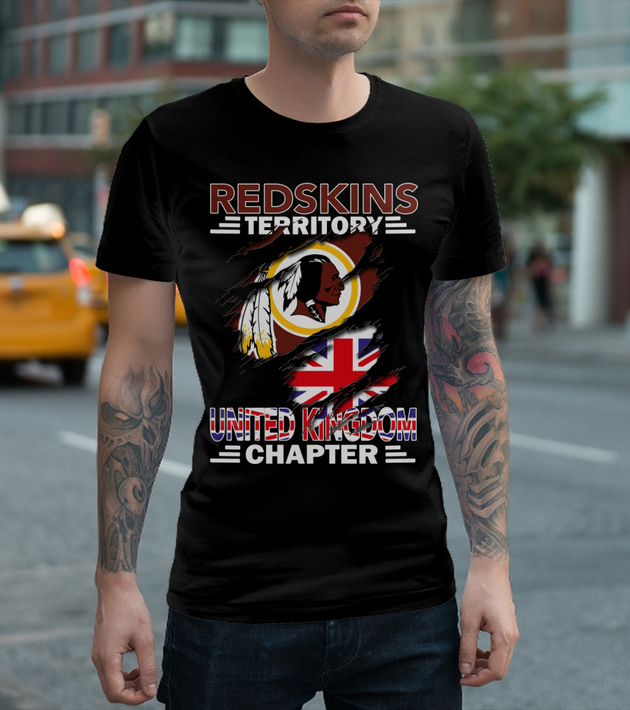 Redskins Territory United Kingdom Chapter Union Jack T-Shirt