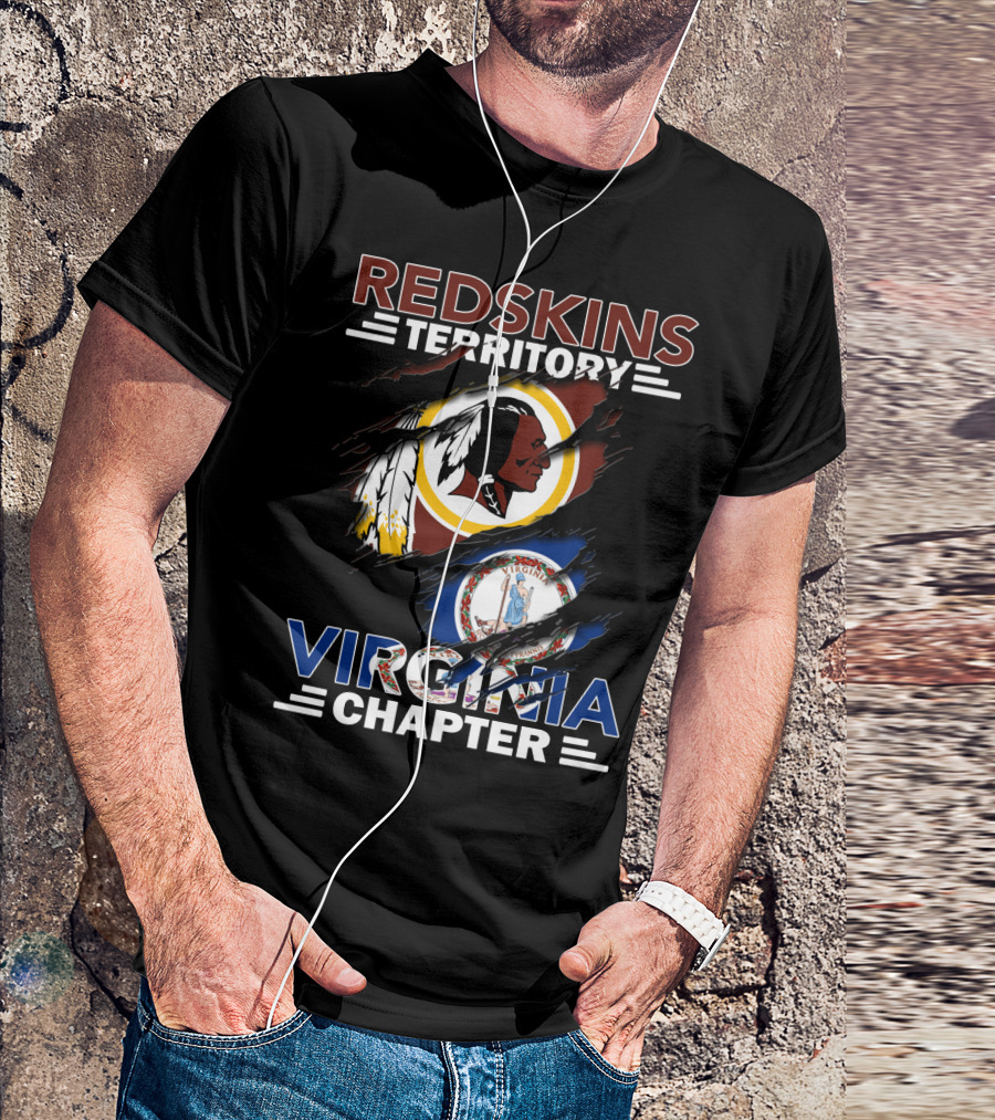 Redskins Territory Virginia Chapter Flag T-Shirt