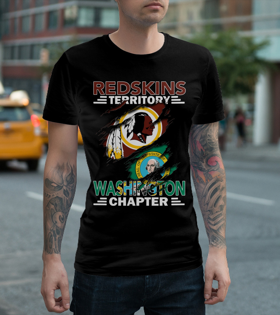 Redskins Territory Washington Chapter Seal Of The State Of Washington T-Shirt