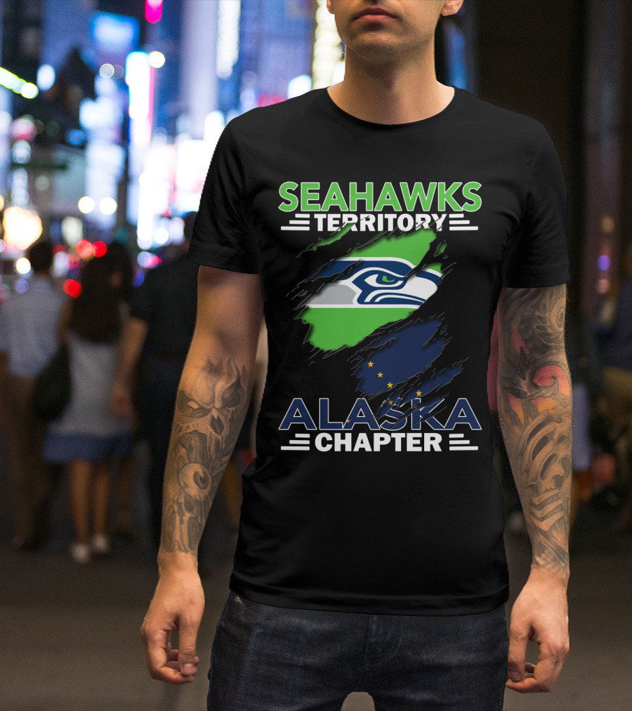 Seahawks Territory Alaska Chapter Flag T-Shirt
