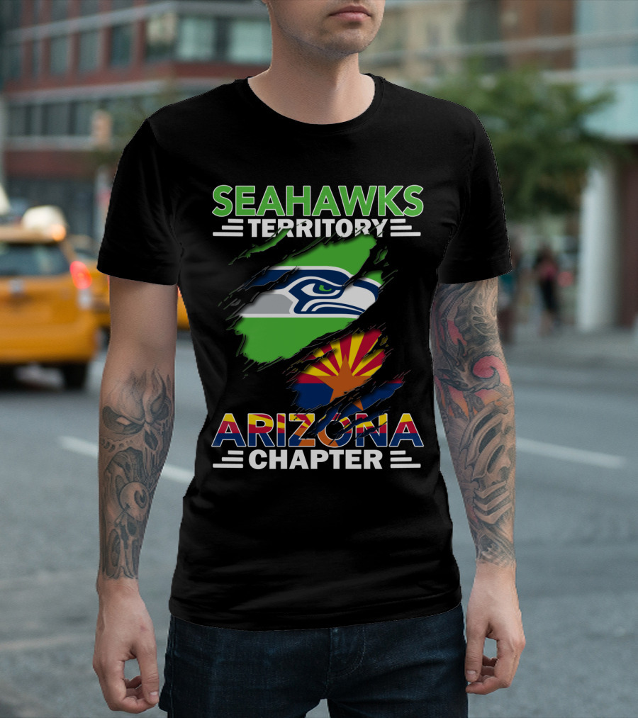 Seahawks Territory Arizona Chapter Flag T-Shirt