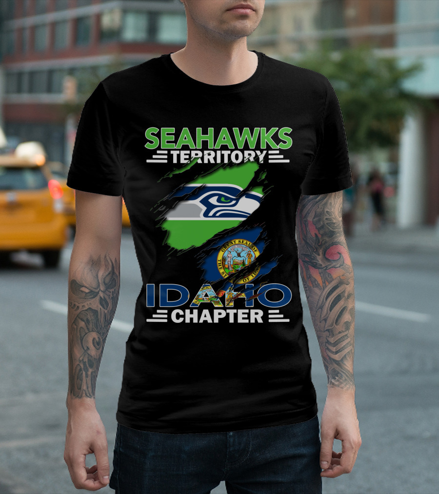 Seahawks Territory Idaho Chapter The Great Seal of Idaho T-Shirt