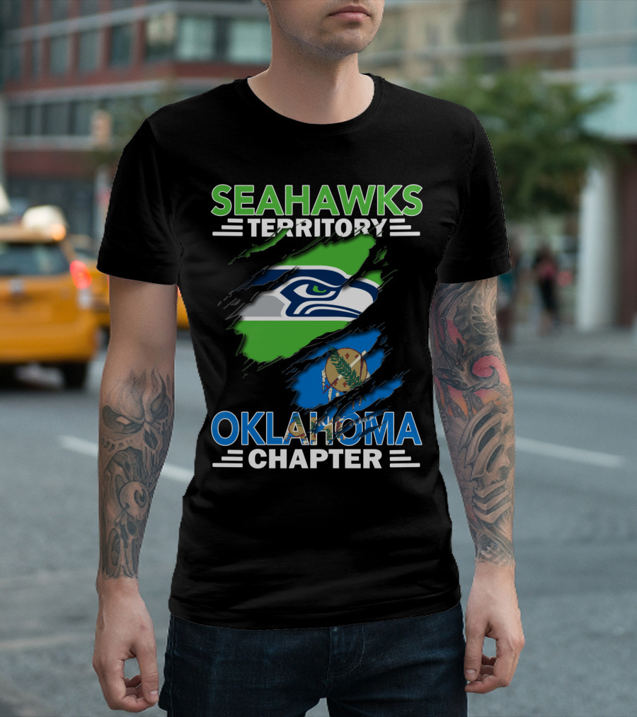 Seahawks Territory Oklahoma Chapter NFL Football Fan Group T-Shirt