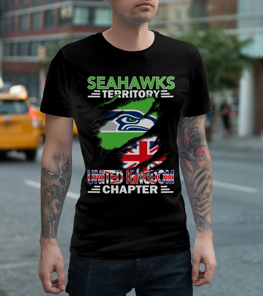 Seahawks Territory United Kingdom Chapter Flag T-Shirt
