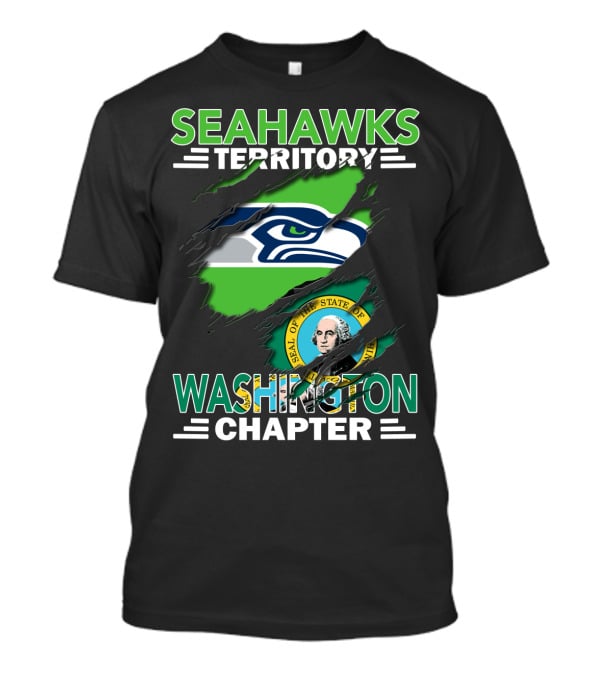 Seahawks Territory Washington Chapter Seal State T-Shirt