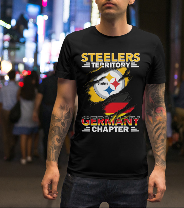 Steelers Territory Germany Chapter Steelers Logo German Flag T-Shirt