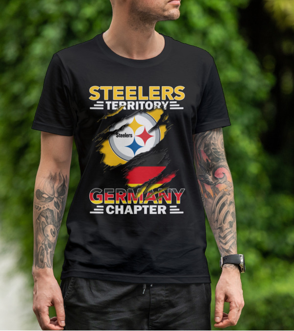 Steelers Territory Germany Chapter Steelers Logo German Flag T-Shirt