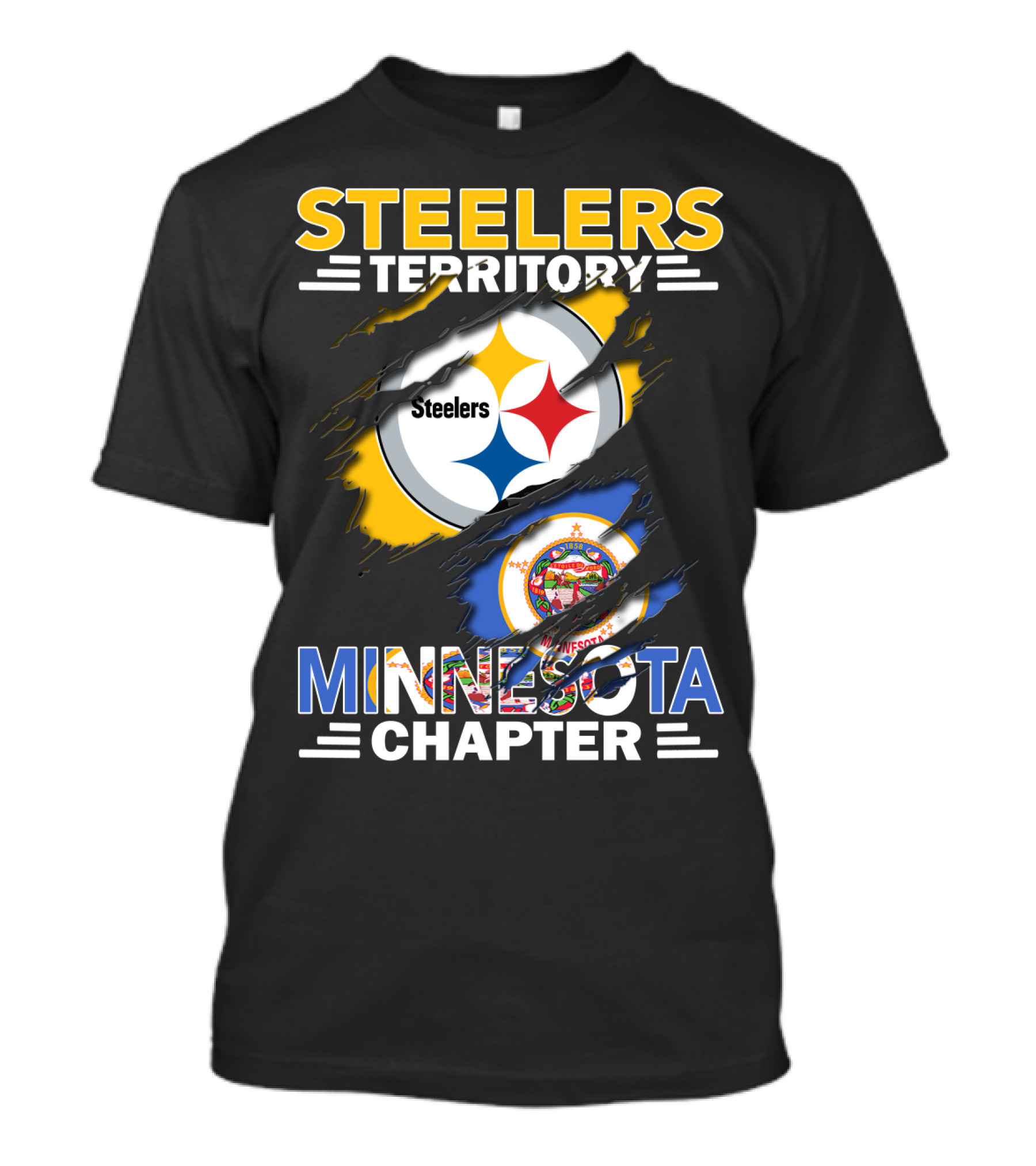 Steelers Territory Minnesota Chapter Logos And Symbols T-Shirt