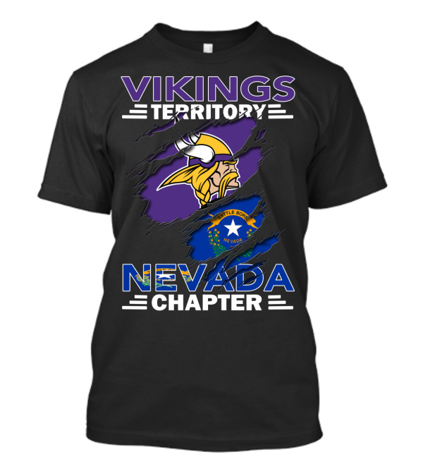 Vikings Territory Nevada Chapter Battle Born Emblem T-Shirt